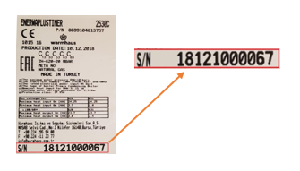 serial number
